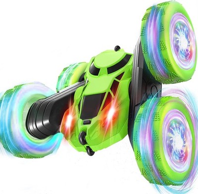 MidiVix Ferngesteuertes RC Crawler Auto 16 cm 2.4Ghz 360 Drehbar mit Radlichtern