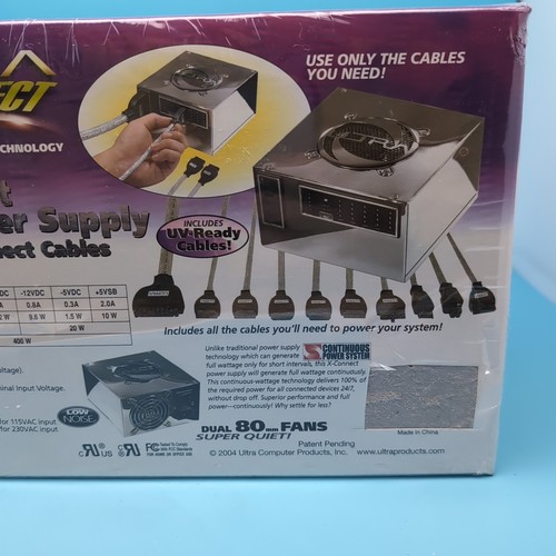 Ultra X Connect 400 Watt ATX Power Supply w/ 8 X Connect Cables NEW & SEALED - Bild 9 von 9