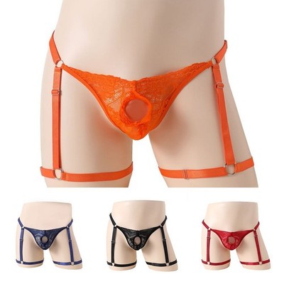 Sexy Männer Dessous Ring Tanga G String Jockstrap Solide Briefs Unterhosen