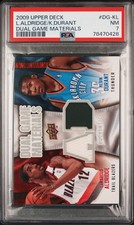 Kevin Durant / Marcus Alridge Upper Deck Dual Game Materials PSA 7 (DG-KL) 2009