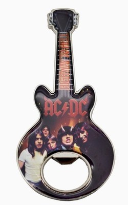 AC/DC Metall Flaschenöffner Gitarrenform Guitar ACDC mit Magnet  Highway to Hell