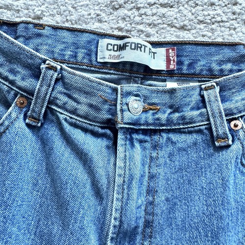Jean homme Levis 560 taille 38x30 bleu vieilli coupe confort jambes coniques - Photo 3 sur 6