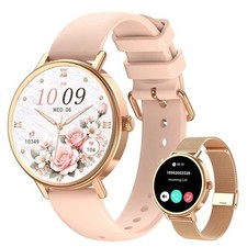 Smartwatch Women Fitness Tracker Watch Gold Smart Watches For Ladies Make Answer
