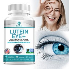Lutein Capsules 397mg - Eye Health - Zeaxanthin, Astaxanthin, Bilberry,Vitamin A