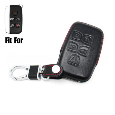 Real Leather Car Key Case Cover For Land Rover Range Rover Evoque Discovery 4