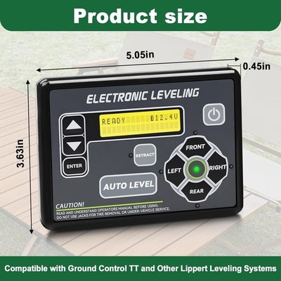 RV Ground Control Auto-Level Touchpad Button for Lippert 5th Wheel 421484