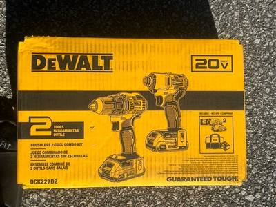 #ad DEWALT DCK227D2 20V Brushless 2 Tool Combo Kit New $169.00
