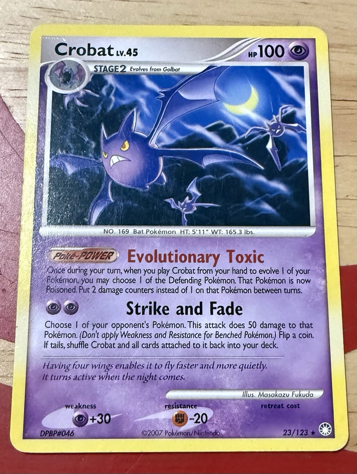 Crobat Mysterious Treasures #23 (2007) Rare HP Pokemon