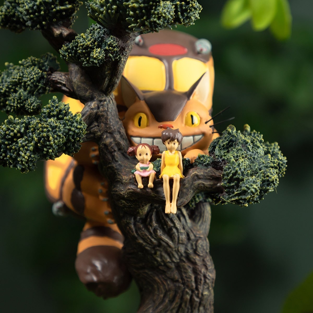 Studio Ghibli My Neighbor Totoro Diorama Table Clock On a Pine