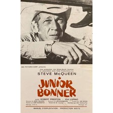 JUNIOR BONNER Herald/Trade Ad  - 6,x10 in. - 1972 - Sam Peckinpah, Steve McQueen