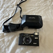 Minolta Hi-Matic AF-D/38mm Film Camera In Leather Case