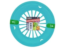 Sturdy Blue Vented Paper Plate Holder - 4 Pack 10 Diameter