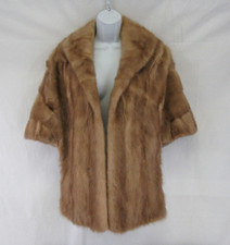 Evans Furrier Brown Mink Stole Bolero Cape V746
