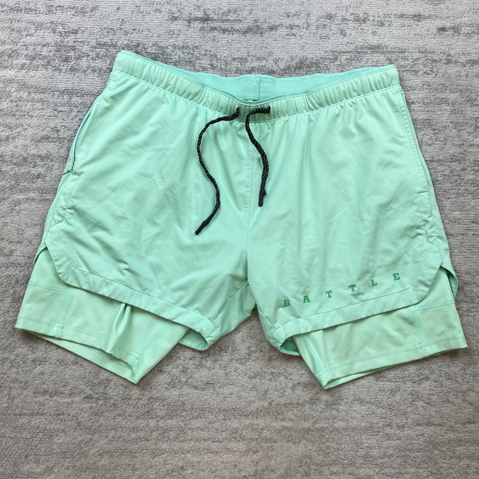 Battle Fly 5 Double Layer Compression Lined Short… - image 1