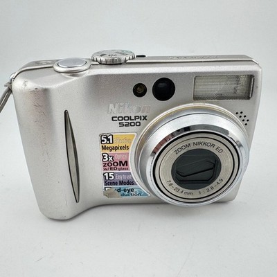 Nikon COOLPIX 5200 Digital Camera 5.1MP 3x Zoom w/ 512MB SD Memory