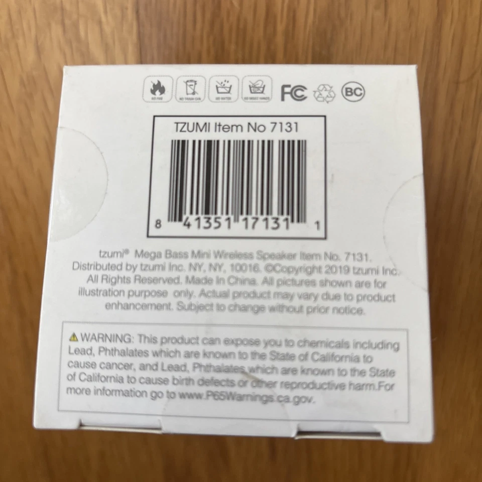 ALTAVOZ INALÁMBRICO TZUMI MEGA BASS MINI BLUETOOTH Foto 3 de 4