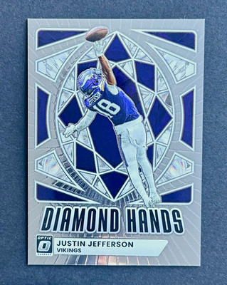 Panini 2025 Donruss Optic Diamond Hands Justin Jefferson Vikings No. 8