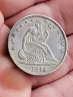1846 Tall Date Seated Liberty Half Dollar