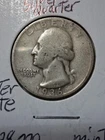 1936 S Washington Silver Quarter In VG/F Condition In My Opinion. #604