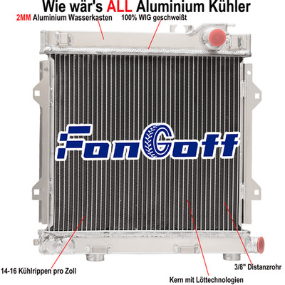 2 Reihig Aluminium Kühler Für 88-1991 BMW E30 3-Series M3 2.3L Manual DE
