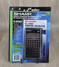 Sharp EL-506D 10 Digit Scientific Calculator w/Case Hi Speed NEW OPEN BOX Vtg