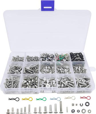 710Pcs Universal RC Screw Kit 304 Stainless Steel Screws Assortment Set, Hardwar