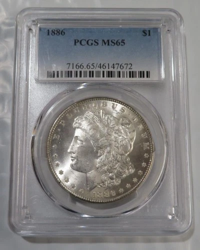 1886 - Morgan Silver Dollar - PCGS MS65