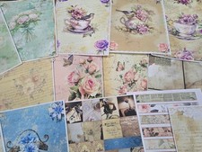 Mixed bundle junk journal scrapbooking pages, craft supplies, papers,