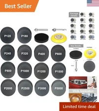 140Pcs 3" Silicon Carbide Wet/Dry Sanding Discs - Grits 120-5000 for All Proj...