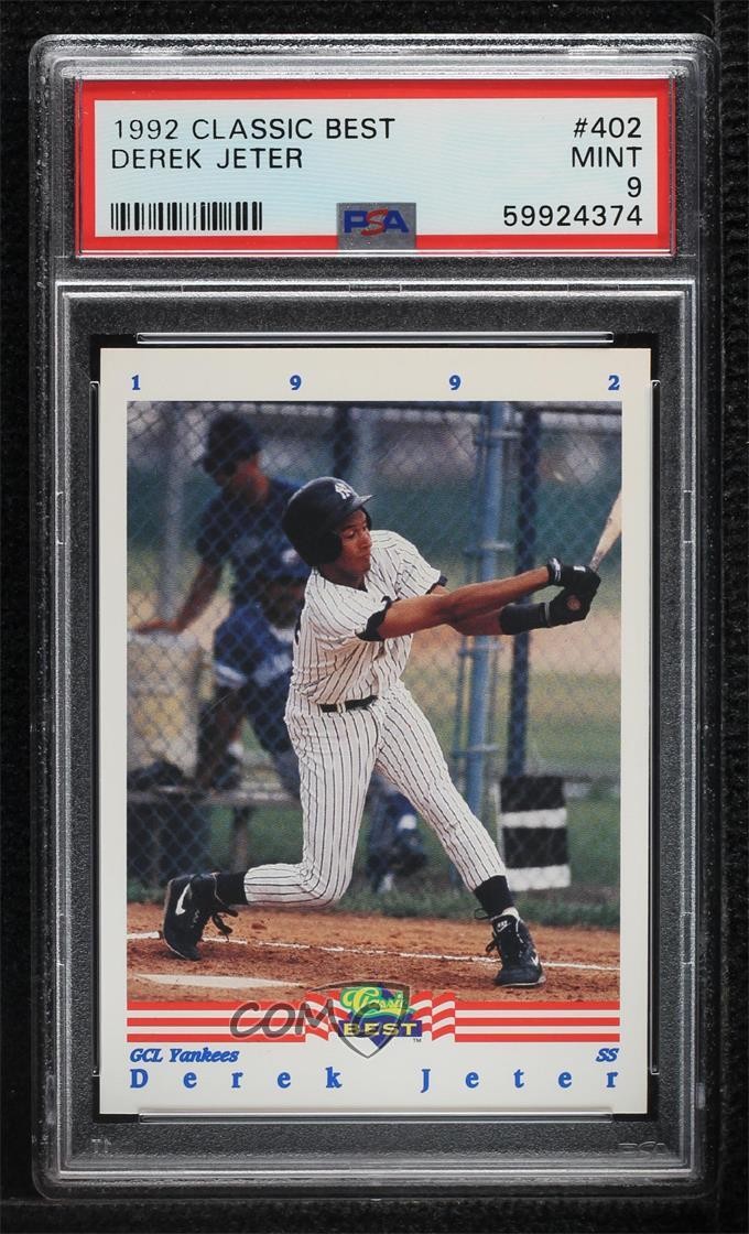 1992 Classic Best Minor League Derek Jeter #402 PSA 9 MINT HOF 02kp