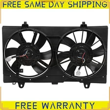 For 2007-12 Nissan Sentra Electric Radiator Condenser Cooling Dual Fan Assembly