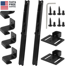 2PCS Soft Close Barn Door Hardware Kit, Spring Buffer Damper Smooth Operati