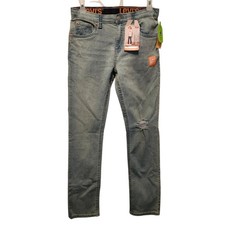 NWT Levi's 510 Skinny Jeans Sz 16 Boys 28 x 30 Blue Distressed 365 Performance