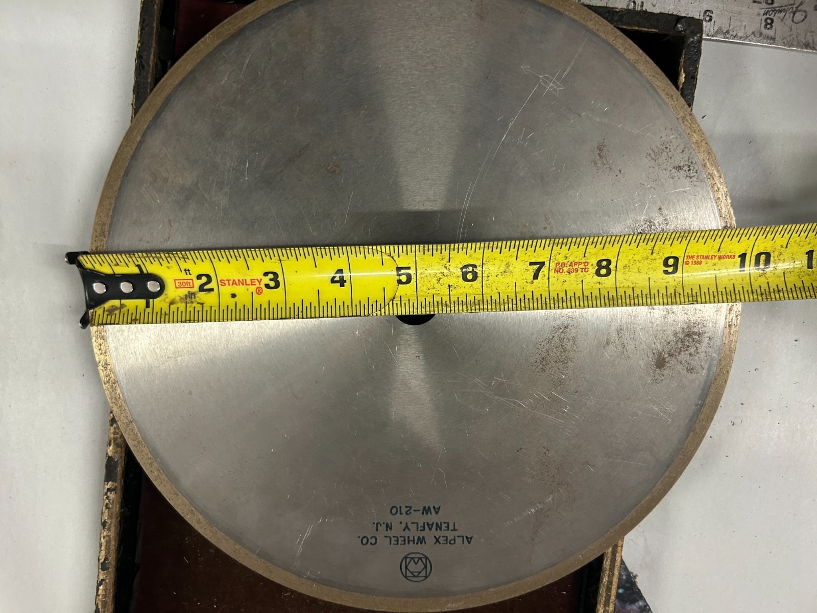 MACHINIST TpOkCb  TOOL LATHE MILL Machinist 10" Alpex USA Diamond Grinding Wheel