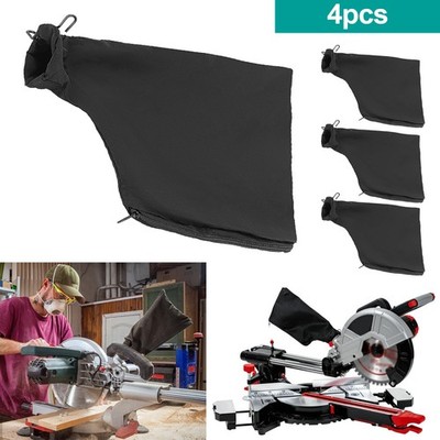 4PCS Universal Miter Saw Dust Collection Bag for Table Saw Belt Sander w/ Zipper