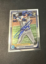 Jadher Areinamo 2024 1st Bowman Chrome signed autograph baseball card BCP-2