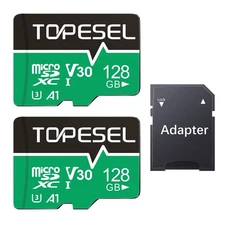 128GB Micro SD Card 2 Pack with Adapter, High Speed TF Card, Memory Card micr...