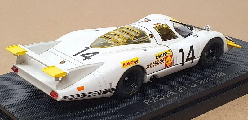 Ebbro escala 1/43 750 - Porsche 917 #14 Le Mans 1969 - blanco/amarillo Foto 2 de 4