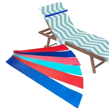 6 Pack Towel Bands, Towel Holder for Beach Chair, 6 Color Rubber Towel Clips ...