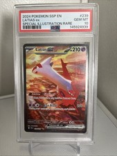 Pokemon Latias EX Surging Sparks Sir Full Art Holo Card PSA 10 gemme ottime condizioni 239/191