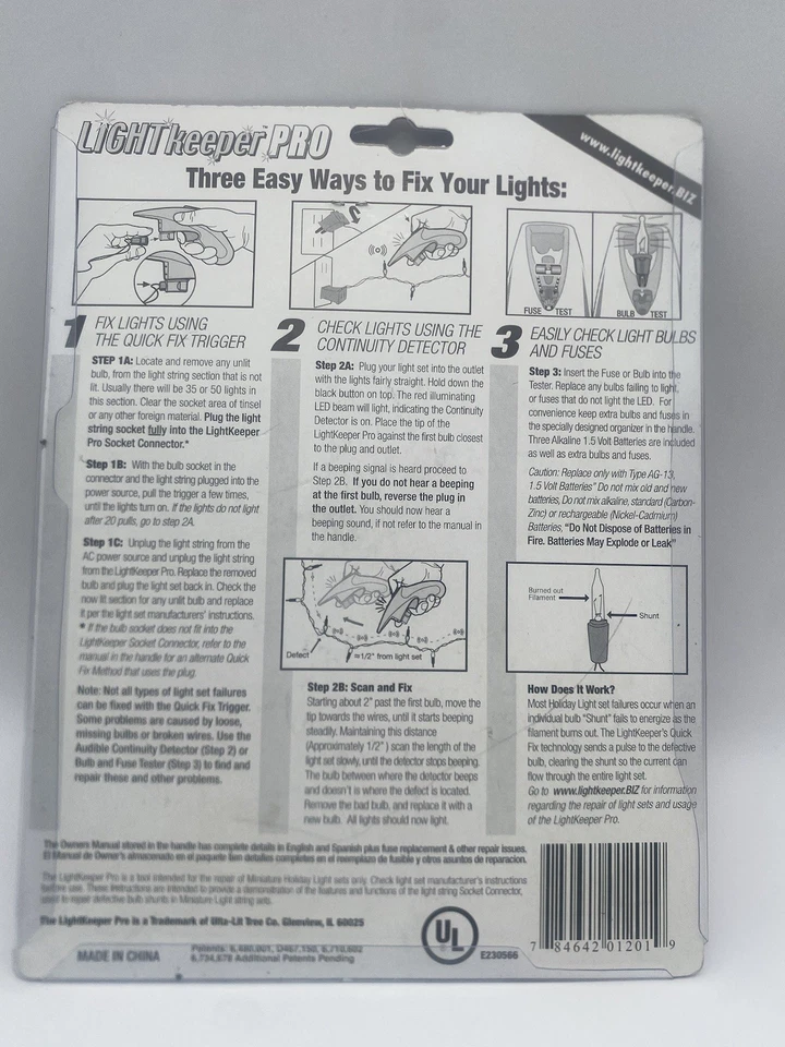 New Light Keeper Pro The Complete Tool For Fixing Holiday Christmas Light sets  - Image 3 of 3