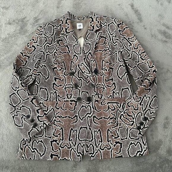 Cabi Python Double Breasted Blazer Jacket Women's… - image 1