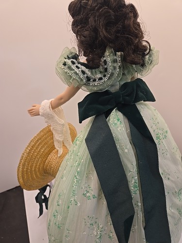 The Franklin Mint Scarlett O’Hara Vom Winde verweht Vinyl Portrait Puppe - Bild 4 von 4