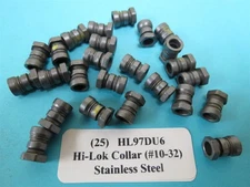 (25) Stainless #10-32 Hi-Temp Hi-Lok Collars HL97DU6 Boeing Aircraft BACC30AB6S