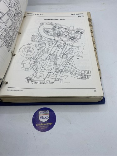 Manuale di officina Assistenza Tecnica Fiat TEMPRA E TEMPRA SW 4x4 4WD - Foto 3 di 4