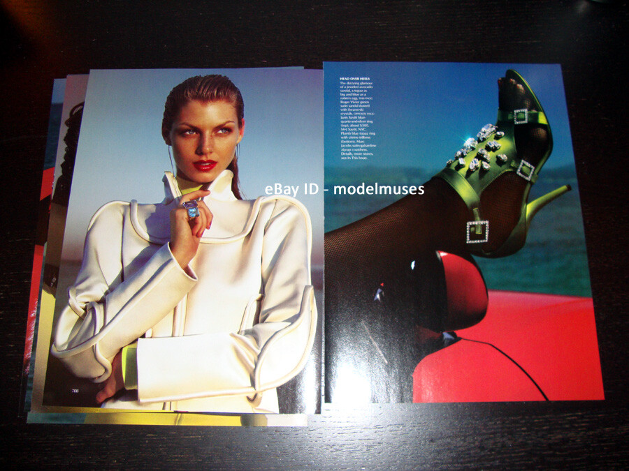 vogue  アンジェラリンドヴァル ANGELA LINDVALL 14-Pg Editorial 'Technicolor Dreams' VOGUE
