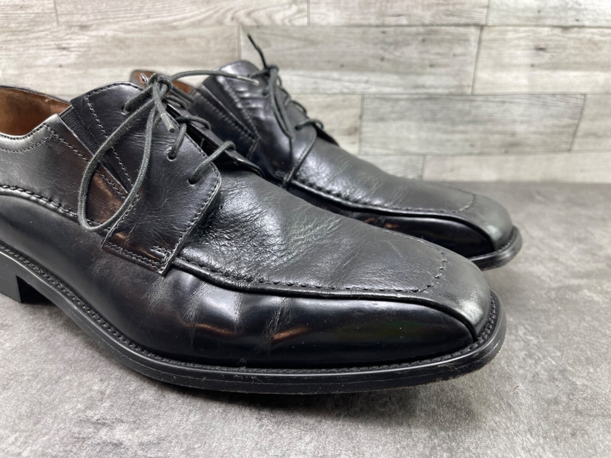 Brass Boot Oxford Men 10M Walking Glove Shoes Black Leather  display picture 3