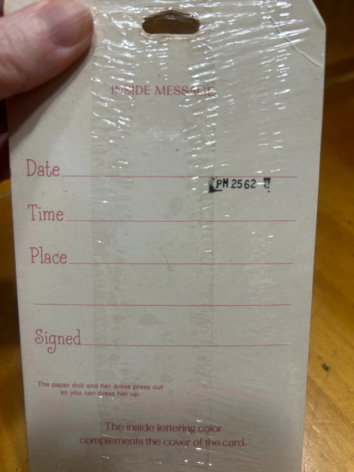 Lote De Colección De 3 Invitaciones De Cumpleaños Muñeca De Papel Joan Walsh Anglund, Nuevo En Paquete 8 unidades Foto 3 de 4