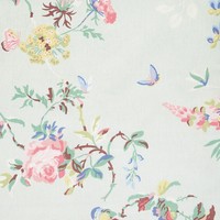 Curtains - Cath Kidston - Birds & Roses Cotton Duck Green - Pencil Pleat, Eyelet Curtains - Cath Kidston - Birds & Roses Cotton Duck Green - Pencil Pleat, Eyelet