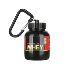 100mL Mini Portable Protein Powder Bottle/Funnel, Storage Bottle with Keychain